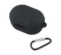 Funda de silicona contorneada para auriculares inalámbricos QuietComfort que ofrece absorción de impactos consistente y opciones de transporte fáciles (negro)