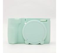 Funda de silicona diseñada para Canon PowerShot V1 que ofrece un blindaje fiable mientras conserva los controles de la cámara (verde)