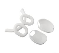 Funda de silicona diseñada para Sony WH-1000XM5 con alineación para todas las funciones, incluyendo micrófonos, botones y bisagras, color blanco