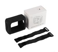 Funda de silicona duradera para altavoz JBL para go3 - Soporte de protección antideslizante - Accesorio de viaje al aire libre - Varios colores - Ajuste compacto (es negro)