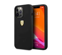 Funda de silicona Ferrari FESSIHCP13XBK, Negra - iPhone 13 Pro Max