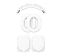 Funda de silicona flexible a prueba de sudor compatible con auriculares For Nothing 1, incluye diadema y almohadillas exteriores interiores en color blanco para deportes (blanco)