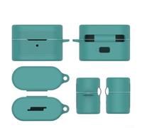 Funda de silicona flexible para auriculares inalámbricos Sony WF-1000XM6 - Protección a prueba de golpes - Funda ligera estilo cámara - 10 x 10 x 1 cm (verde)