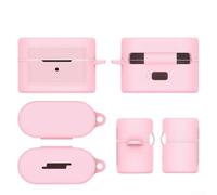 Funda de silicona flexible para auriculares Sony WF-1000XM6 - Piel corporal antiarañazos con fácil acceso - Funda de viaje compacta para uso diario - Varios colores (rosa)