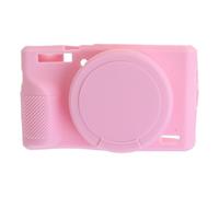 Funda de silicona flexible para cámara G7X Mark que absorbe los golpes con protectores de lente