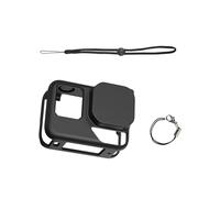 Funda de silicona flexible y protector de lente para cámara de acción 360 que permite proteger la cámara de funcionamiento sin obstáculos