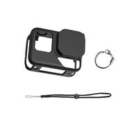 Funda de silicona flexible y protector de lente para cámara de acción 360 que permite un funcionamiento sin obstáculos de la pantalla