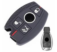 Funda de Silicona for Llavero 3 Botones, Compatible con Mercedes Benz Clase A, CLA, CLS, GL, GLS, GLA, GLK, SLK, SLS, AMG, GLC (2018)