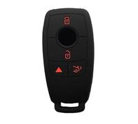 Funda de Silicona for Llavero de Coche Compatible con Mercedes-Benz Aces GLE CLS W177 W205 C205 W213 W222 W167 C257, Accesorios for Llaves.(Black Red)