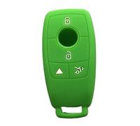 Funda de Silicona for Llavero de Coche Compatible con Mercedes-Benz Aces GLE CLS W177 W205 C205 W213 W222 W167 C257, Accesorios for Llaves.(Green)