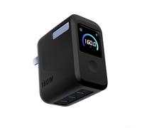 Funda de silicona funcional diseñada para Anker Prime-Charger 160W Pantalla inteligente de 3 puertos que mantiene la visibilidad y el control del dispositivo (negro)