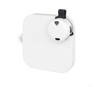 Funda de silicona funcional para grabadora de voz Soundcore Work AI con alineación precisa al micrófono de la cámara y puerto de carga (blanco)