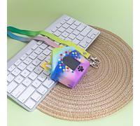 Funda de silicona, funda para Bitzee Doghouse a prueba de golpes y polvo con cordón para mascotas electrónicas virtuales, accesorios con cordón, 8,2 x 8 x 5 cm (coloreado)