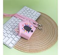 Funda de silicona, funda para Bitzee Doghouse a prueba de golpes y polvo con cordón para mascotas electrónicas virtuales, accesorios con cordón, 8,2 x 8 x 5 cm (rosa)
