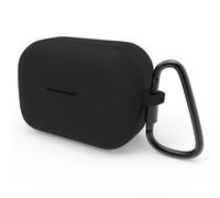 Funda de Silicona Geekria Compatible con Auriculares True Wireless Soundcore de Anker C50i, Funda Protectora para oídos con Gancho de Llavero, Acceso al Puerto de Carga (Negro)