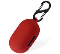Funda de silicona Geiomoo compatible con Anker Soundcore Space A40, funda protectora con mosquet?n (roja)