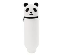 Funda de silicona genérica, Panda Travel Pouch, 2,6 x 2,6 pulgadas portátil Animal Pen Holder, Flexible Authentic Storage, Cute School Stationery for Kids Adults Classroom Present, a, Se référer au