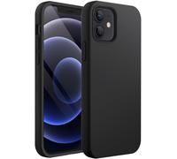 Funda de silicona JETech para iPhone 12/12 Pro de 6,1 pulgadas, suave al tacto, protectora integral, a prueba de golpes y con forro de microfibra
