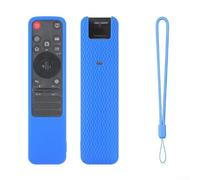 Funda de silicona ligera a prueba de golpes, funda protectora antideslizante con cordón para control remoto de voz LG MR25GA, accesorio para uso diario (azul)