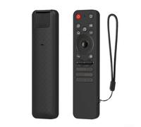 Funda de silicona ligera a prueba de golpes para mando a distancia LG MR25GA con antideslizante para un mejor manejo con control remoto SmartTV Series C5 B5 M5 (negro)