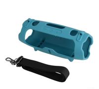 Funda de silicona ligera con correa ajustable para JBL Charge 6, fácil transporte y protección (azul)