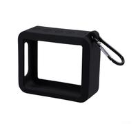 Funda de silicona ligera para altavoz portátil JBL For GO 2 a medida para viajes cortos y viajes de rutina (negro)