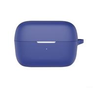 Funda de silicona ligera para Anker para Soundcore C50i que proporciona protección de cobertura completa y opción de fijación basada en mosquetón (azul oscuro)