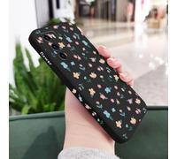 Funda de Silicona líquida con diseño de Flores para Huawei P40, P50, P30, P20 Pro Lite, Nova 5t, Y7A, Mate 40, 30, 20 Pro Lite, Color Negro, para P Smart 2021