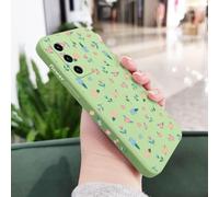 Funda de Silicona líquida con diseño de Flores para Huawei P40, P50, P30, P20 Pro Lite, Nova 5t, Y7A, Mate 40, 30, 20 Pro Lite, Color Verde Claro, para P Smart 2021