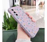 Funda de Silicona líquida con diseño de Flores para Huawei P40, P50, P30, P20 Pro Lite, Nova 5t, Y7A, Mate 40, 30, 20 Pro Lite, Color Morado Claro, para P Smart 2021