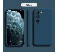 Funda de silicona líquida de lujo para Samsung S25 S24 Galaxy S20 S21 S22 S23 FE Plus Note10 20 A52 A31 A41 A71 A51 A72 A70 A50 Coque New white
