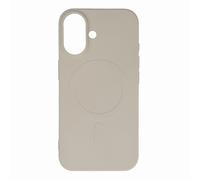 Funda de silicona líquida para iPhone 16e con carcasa trasera MagSafe - Beige