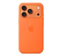Funda de silicona MagSafe naranja para iPhone 17 Pro - Protección avanzada, microfibra interior, 45% reciclado