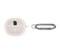 Funda de silicona minimalista diseñada para auriculares Baseus BC1 que ofrece protección contra impactos y marcas de manejo (metros blanco)