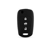 Funda de silicona negra para mando a distancia con 3 botones para Kia K2, K5 Pro, Ceed, Hyundai i20 y i30.