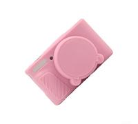 Funda de silicona no voluminosa para modelos Canon SX740 y SX730 PowerShot que habilitan el compartimento de la batería y el visor directo a la ranura (rosa)