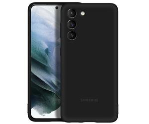 Funda de silicona original para Samsung Galaxy S21 Plus Soft Touch Negro