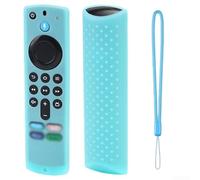 Funda de silicona para Alexa Voice Remote de 3ª generación, funda protectora con protección contra caídas y agarre antideslizante, para carcasa de ajuste delgado (azul luminoso)