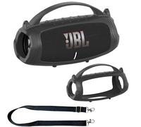 Funda de Silicona para Altavoz Bluetooth portátil JBL Charge 5, Soporte Protector para Accesorios de Altavoz JBL Charge 5 (Funda Negra, no Compatible con la versión Wi-Fi)