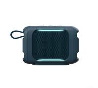 Funda de silicona para altavoz JBL GO 5 - Funda protectora flexible contra caídas y golpes - Piel negra delgada para altavoz inalámbrico - 18 x 8 x 4 cm (azul marino)
