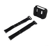Funda de silicona para altavoz JBL para Go 4 para Go 3 Go 5: carcasa a prueba de golpes con correa de montaje - Bolsa de almacenamiento compacta 10 x 8 x 5 cm (es negro)