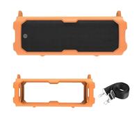 Funda de silicona para altavoz Xiaomi Sound Party, funda protectora suave para viaje, soporte de transporte con correa para el hombro, a prueba de golpes, anticaídas, protección completa (naranja)