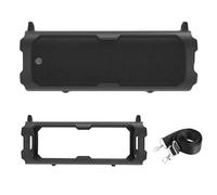 Funda de silicona para altavoz Xiaomi Sound Party, funda protectora suave para viaje, soporte de transporte con correa para el hombro, a prueba de golpes, anticaídas, protección completa (negro)