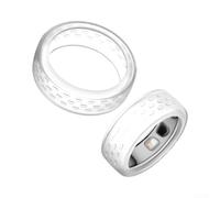 Funda de silicona para anillo Oura Ring 5, funda elástica ligera a prueba de golpes, protector de dedos, accesorio de uso diario, multicolor, paquete de 2 (verde 1+transparente M)