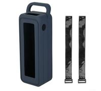 Funda de silicona para Anker para Prime 27,650mAh Power Bank con asa y correas, funda protectora con recortes precisos para viajes, camping, al aire libre, negro (azul)