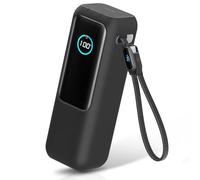 Funda de Silicona para Anker Power Bank 25000 mAh 165 W, Case Protector de Silicona para Power Bank, Protección Antigolpes para Batería Externa - Negro