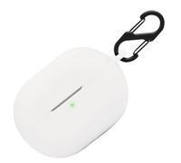 Funda de silicona para Anker Soundcore P20i, funda protectora a prueba de golpes y funda protectora de piel para Anker Soundcore P20i con llavero (blanco)