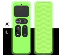 Funda de silicona para Apple TV 4K 4 y 5ª generación Siri Remote mando a distancia, funda protectora antideslizante (Green Glow)