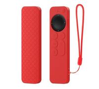 Funda de silicona para Apple TV 4K Siri Remote 3rd Gen (2022) / 2nd Gen (2021) Siri Remote Mando a Distancia Carcasa Flexible Silicona Anticaída y Anticolisión (Red Not Glow)