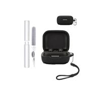 Funda de silicona para auriculares Anker Soundcore P31i, antigolpes, toergy impermeable, suave y duradera, con cordón, llavero y herramienta de limpieza, color negro